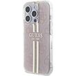 Custodia Guess 4G Gold Stripe iPhone 15 Pro Rosa