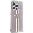 Custodia Guess 4G Gold Stripe iPhone 15 Pro Rosa