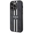 Coque Guess 4G Rayures Imprimées MagSafe iPhone 15 Pro Noir