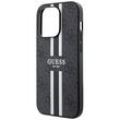 Coque Guess 4G Rayures Imprimées MagSafe iPhone 15 Pro Noir