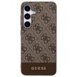 Custodia Guess 4G Stripe Logo Samsung Galaxy S24 Plus Marrone
