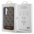 Custodia Guess 4G Stripe Logo Samsung Galaxy S24 Plus Marrone