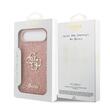 Guess Husa Fixed Glitter 4G Metal Logo iPhone Air Roz