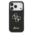 Guess Husa Fixed Glitter 4G Metal Logo iPhone 17 Pro Max Negru