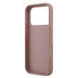 Funda Guess con purpurina fija y logotipo metálico 4G para iPhone 17 Pro Max, color rosa