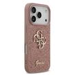 Guess Husa Fixed Glitter 4G Metal Logo iPhone 17 Pro Roz