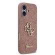 Guess Husa Fixed Glitter 4G Metal Logo iPhone 17 Roz