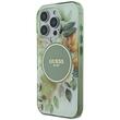 Guess Husa Flower & Tonal Circle MagSafe iPhone 16 Pro Max Verde