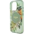 Guess Husa Flower & Tonal Circle MagSafe iPhone 16 Pro Max Verde