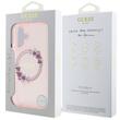 Guess Case Flowers Ring MagSafe iPhone 16 Rosa