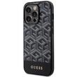 Custodia Guess GCube Stripes MagSafe per iPhone 14 Pro Nero