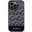 Custodia Guess GCube Stripes MagSafe per iPhone 14 Pro Nero
