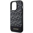 Custodia Guess GCube Stripes MagSafe per iPhone 14 Pro Nero