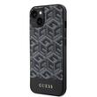 Custodia Guess GCube Stripes MagSafe per iPhone 14 nera