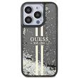 Guess Case Liquid Glitter Gold Stripe iPhone 15 Pro Max Black