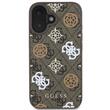 Custodia Guess PU 4G Peony MagSafe per iPhone 16 Marrone