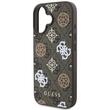 Custodia Guess PU 4G Peony MagSafe per iPhone 16 Marrone
