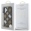 Custodia Guess PU 4G Peony MagSafe per iPhone 16 Marrone