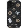 Coque Guess PU 4G Peony MagSafe pour iPhone 16, noire