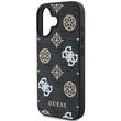 Coque Guess PU 4G Peony MagSafe pour iPhone 16, noire