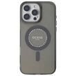Coque Guess avec anneau strass MagSafe pour iPhone 16 Pro Noir