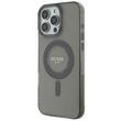 Coque Guess avec anneau strass MagSafe pour iPhone 16 Pro Noir