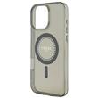Coque Guess avec anneau strass MagSafe pour iPhone 16 Pro Noir