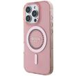 Coque Guess avec anneau strass MagSafe pour iPhone 16 Pro Rose
