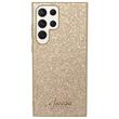 Custodia Guess in TPU Glitter Flakes Logo in Metallo per Samsung Galaxy S24 Ultra Oro