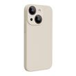 Lemontti Case Liquid Silicon MagCharge iPhone 15 Beige (360° bescherming, fijn materiaal, gevoerd met microvezel)