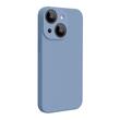 Lemontti Case Liquid Silicon MagCharge iPhone 15 Plus Blauw (360° bescherming, fijn materiaal, gevoerd met microvezel)