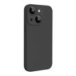 Lemontti Husa Liquid Silicon MagCharge iPhone 15 Plus Negru (protectie 360°, material fin, captusit cu microfibra)