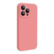 Lemontti Case Liquid Silicon MagCharge iPhone 15 Pro Max Roze (360° bescherming, fijn materiaal, gevoerd met microvezel)