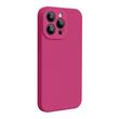 Lemontti Case Liquid Silicon MagCharge iPhone 15 Pro Max Roze (360° bescherming, fijn materiaal, gevoerd met microvezel)