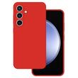 Lemontti Samsung Galaxy A05s Premium Siliconen Hoesje Rood