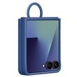 Originele Samsung siliconen hoes met ring Samsung Galaxy Z Flip7 blauw