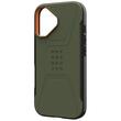Funda UAG Civilian Magsafe para iPhone 17, color oliva/naranja