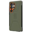 Funda magnética UAG Civilian Pro para Samsung Galaxy S25 Ultra, color verde oliva y naranja
