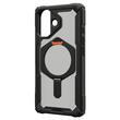 Funda UAG Plasma XTE MagSafe para iPhone 17, color negro y naranja pop