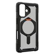 Funda UAG Plasma XTE MagSafe para iPhone 17, color negro y naranja pop