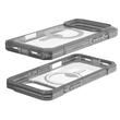 UAG Trooper Case MagSafe iPhone 17 Pro Clear/Ash (2 Teile: Rückseite + Kantenschutz)