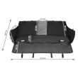 Car seat cover for protection and transport of dogs and cats, waterproof, black, 135x140 cm