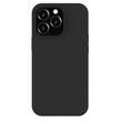 Custodia Lemontti Liquid Silicon MagCharge per iPhone 14 Pro Max Nera