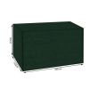 Copertura protettiva per altalena da giardino, polietilene, verde, 220x150x145 cm