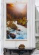 Pannello radiante elettrico decorativo TRIO, riscaldamento a infrarossi 430W modello Mountain River, 100 x 57 cm