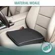 Superior Joe car booster seat, cotton and polyester, ergonomic shape, Walser, 37.5 x 33.5 x 2.5/6 cm, black