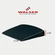 Superior Joe car booster seat, cotton and polyester, ergonomic shape, Walser, 37.5 x 33.5 x 2.5/6 cm, black