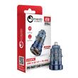 Lemontti Schnelllade-Autoladegerät 45 W 2 Anschlüsse PD Typ C 45 W + USB-A QC 3.0 Transparent / Blau