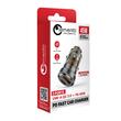 Lemontti Cargador de Coche Carga Rápida 45W 2 puertos PD Type-C 45W + USB-A QC 3.0 Transparente/Negro