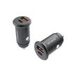 Lemontti Autoladegerät Super Fast Charge 65W 2 Ports PD Typ-C 65W + USB-A QC 3.0 Schwarz